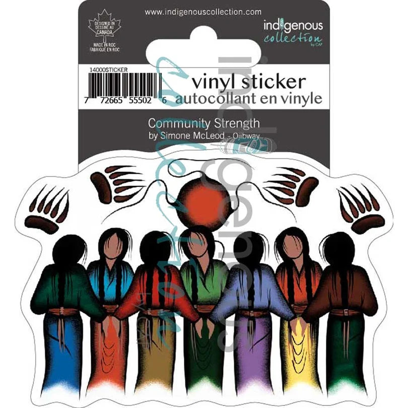 Community Strength Vinyl Die-Cut Sticker