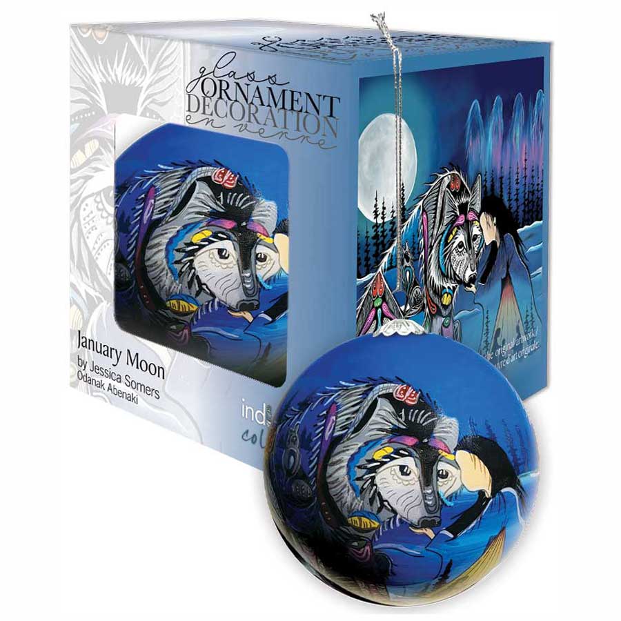 January Moon ornament
