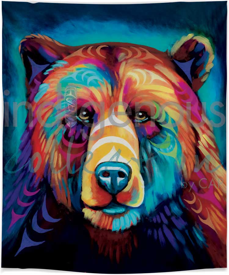 Sacred Paint: Ethereal Passage Fleece Blanket
