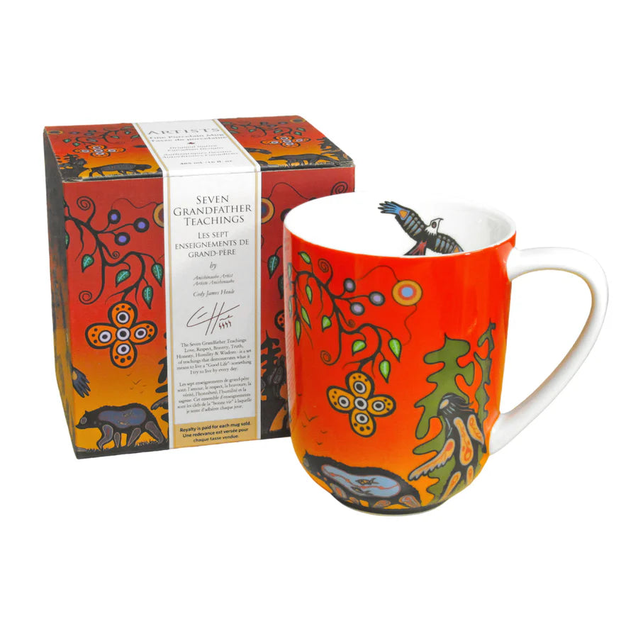 Cody Houle Seven Grandfathers Teachings Porcelain Mug