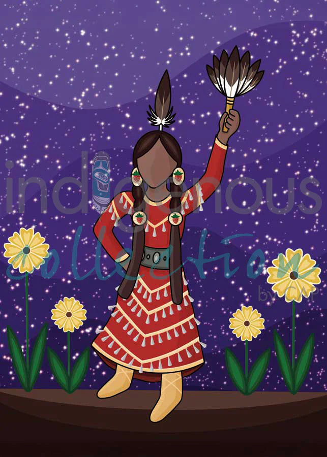 Jingle Dancer Stretched Canvas