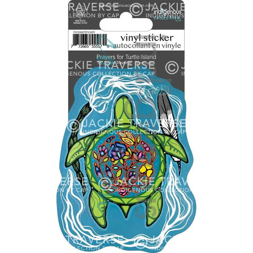 Prayers for Turtle Island Vinyl Die-Cut Sticker