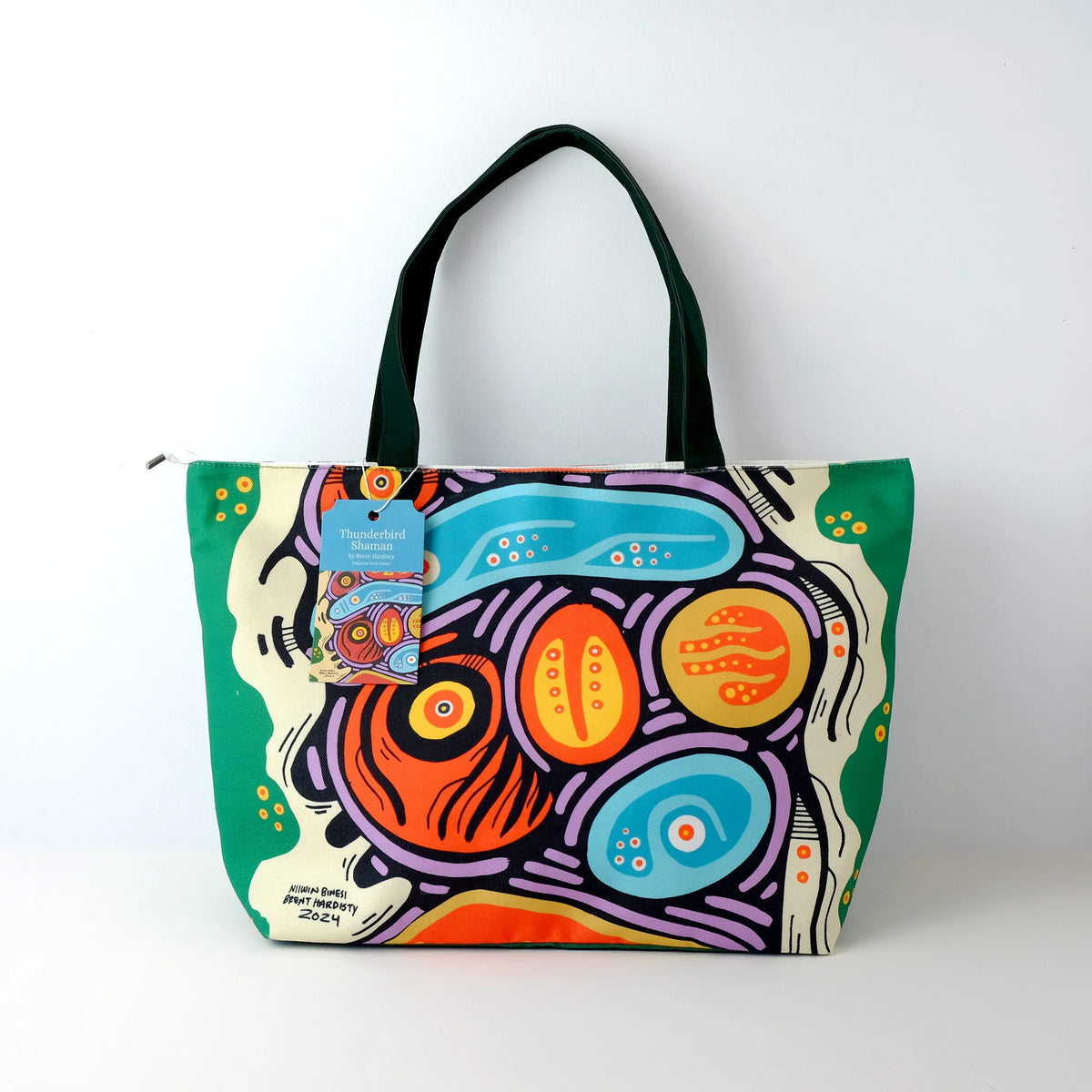 Large Tote Bag "Thunderbird Shaman" by Brent Hardisty
