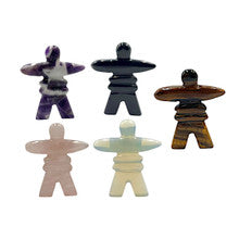 Carved Pocket Stone Inukshuk