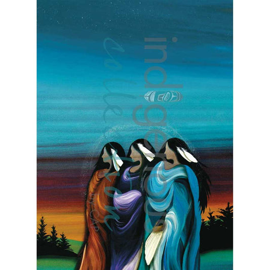 Microfibre Tea Towel  Three Sisters