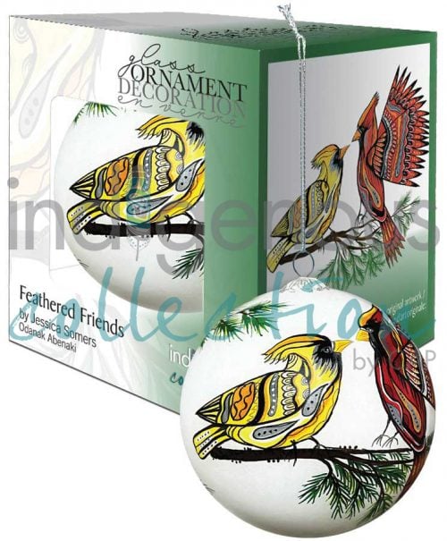 Glass Ornament - Feathered Friends