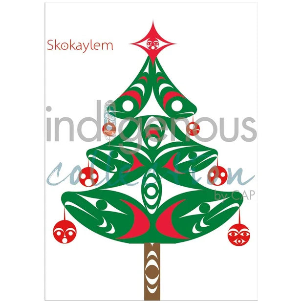 Salish Christmas Tree Magnet