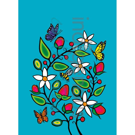 Microfibre Tea Towel  Berry Garden