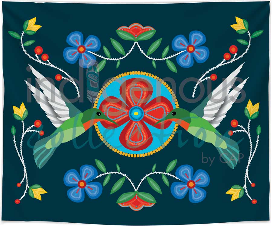 Hummingbirds Fleece Blanket