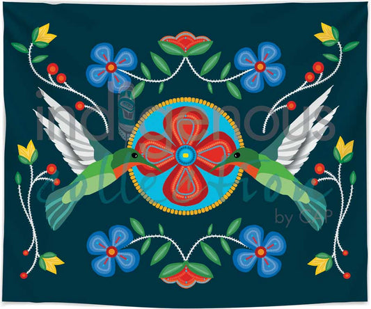 Hummingbirds Fleece Blanket