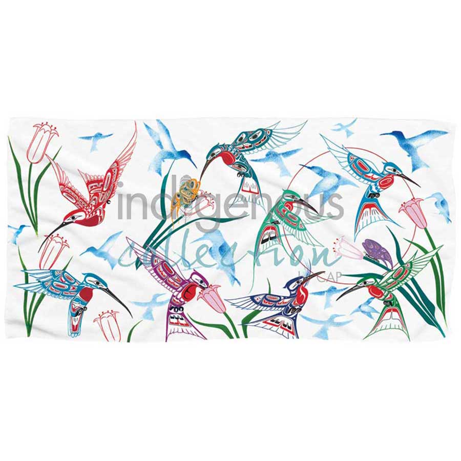 Garden of Hummingbirds Bath/Beach Towel