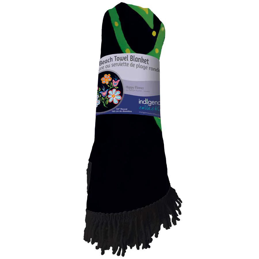 Happy Flower Beach Towel Blanket