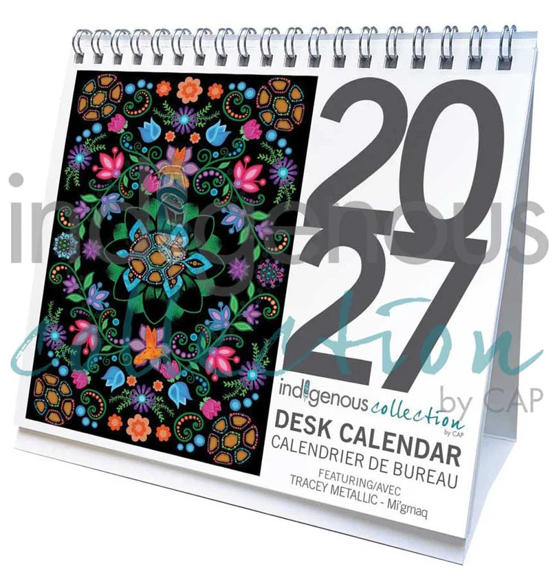 Tracey Metallic 2027 Desk Calendar