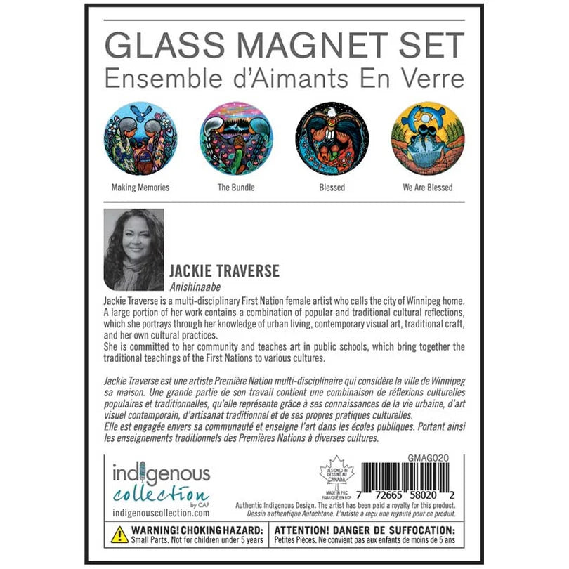 Jackie Traverse Glass Magnets Set