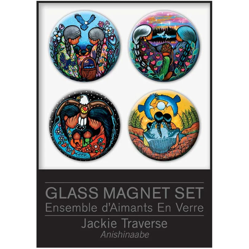 Jackie Traverse Glass Magnets Set