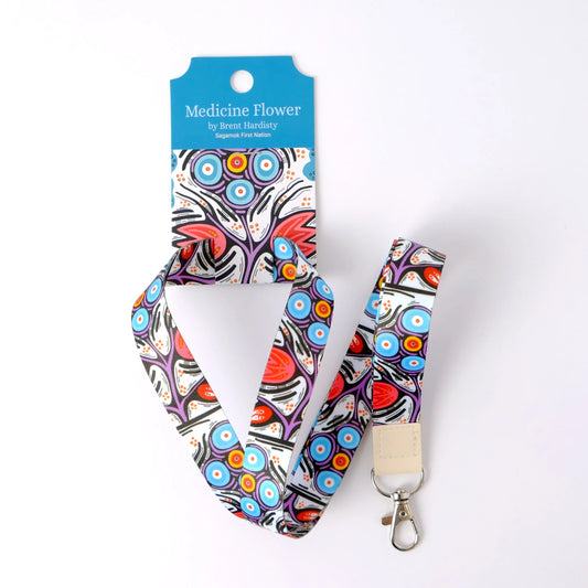 Art Lanyard "Medicine Flower" by Brent Hardisty