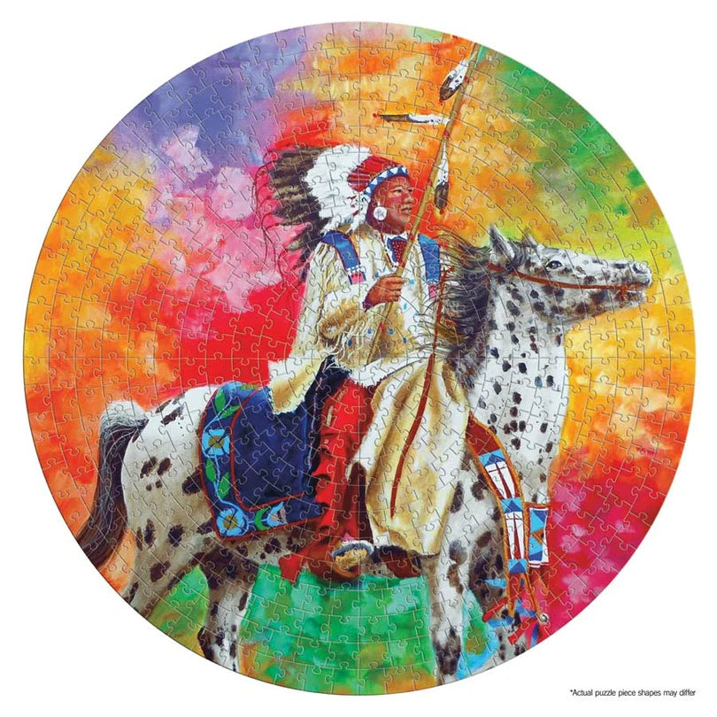 Proud Warrior Puzzle - Round - 500 Pcs