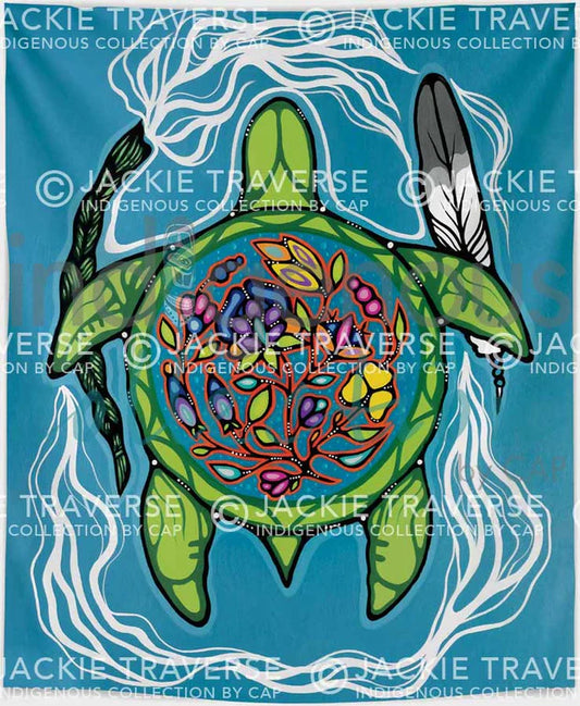Prayers for Turtle Island Fleece Blanket
