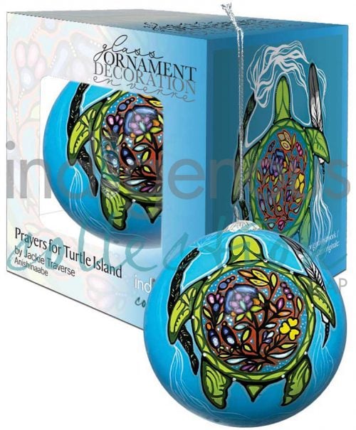 Glass Ornament - Prayers for Turtle Island