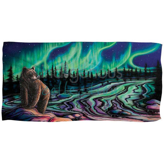Large Beach Towel Sky Dance-Northern Light