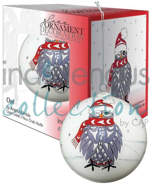 Glass Ornament - Owl