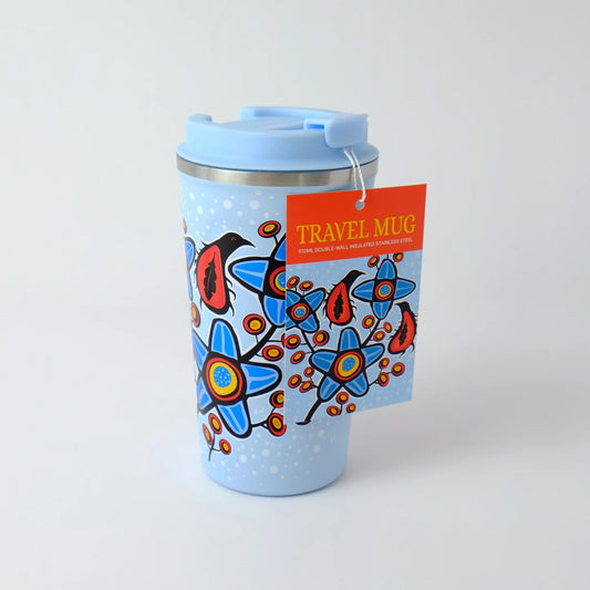 Travel Mug "Woodlandesque Florals" by Ryan Woodruff