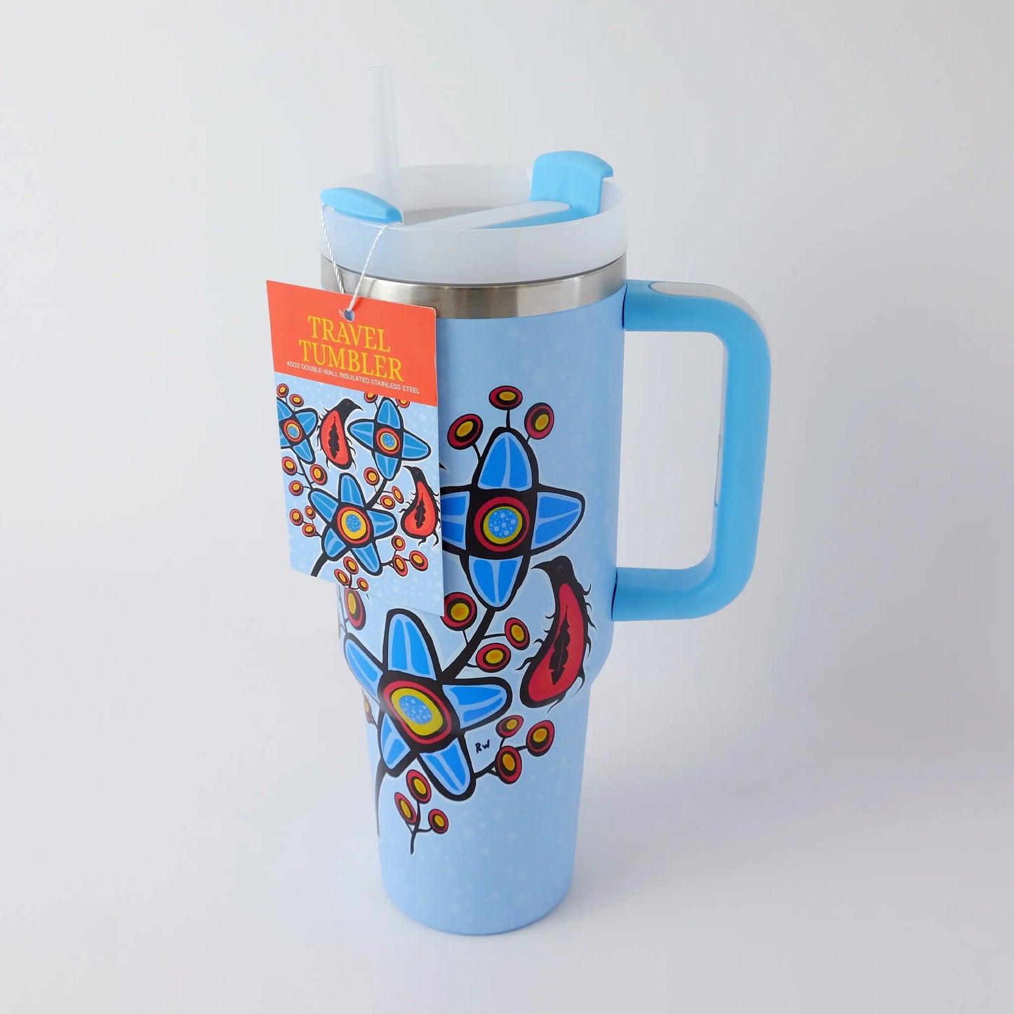Travel Tumbler "Woodlandesque Florals" by Ryan Woodruff