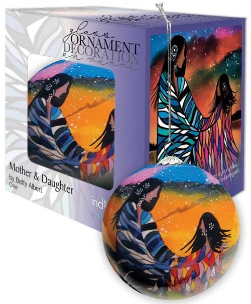 Glass Ornament - Mother & Daughter