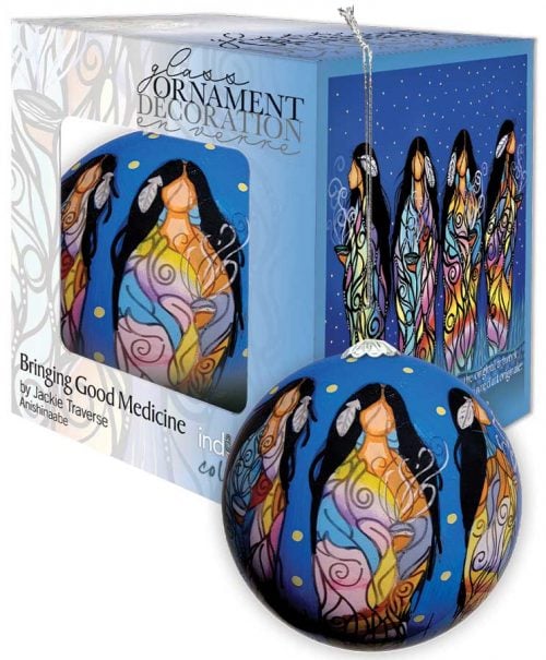Glass Ornament - Bringing Good Medicine