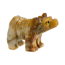 Carved Pocket Stone Bear