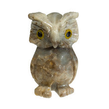 Carved Pocket Stone Owl