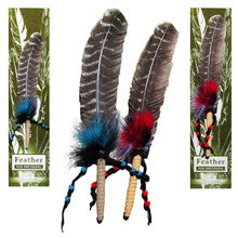 Cleansing Feather-Leather Wrapped with Beads